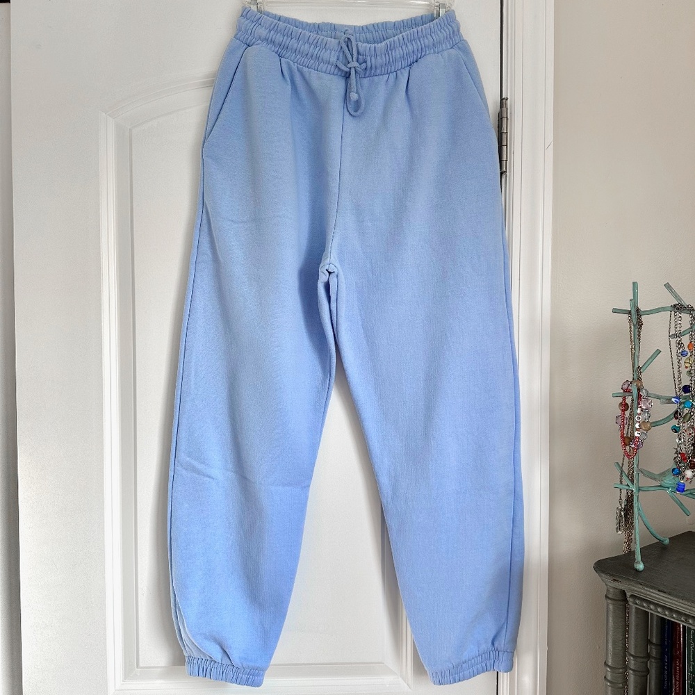 Light Blue Zara Joggers Sweatpants - Picture 2 of 9